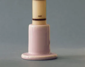 Tube Candleholder Small, pale pink