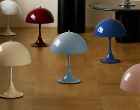 Panthella 250 Portable Lamp, opal pale blue