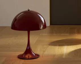 Panthella 250 Portable Lamp, opaque burgundy