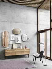 Framed Mirror Large, taupe