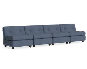 Amanta 4-Seater Sofa, Turf blue grey