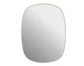 Framed Mirror 59 cm, light yellow/clear