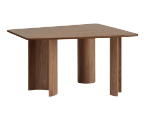 Re-norm Table 130x120, lacquered walnut