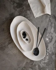 Native Oval Tray Set, birch