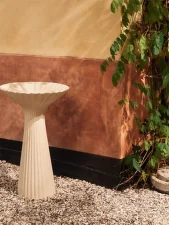 Fountain Pedestal Bowl, ivory