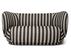 Rico Sofa 2, Louisiana sand / black