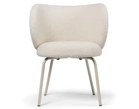 Rico Dining Chair, Nordic Bouclé off-white / cashmere