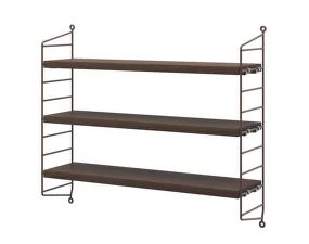 String Pocket, dark oak / dark brown