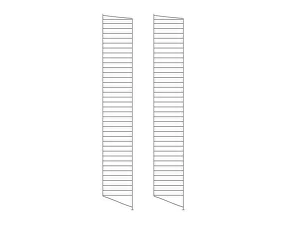 String Floor Panel 200 x 30, 2 pcs, dark brown
