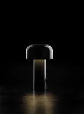 Bellhop Table Lamp, glossy black
