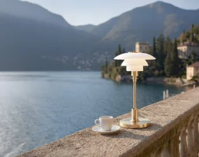 PH 1/1 Portable Lamp, brass metallised