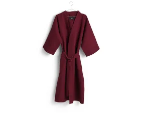 Waffle Bathrobe, burgundy