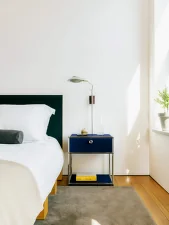 USM Haller M54 Bedside Table, steel blue