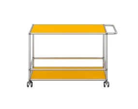 USM Haller Serving Trolley, golden yellow