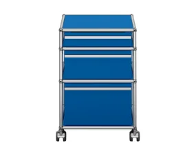 USM Haller M63 Mobile Pedestal, gentian blue