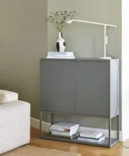 Fifty-Fifty Desk Lamp, ash grey