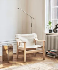 Fifty-Fifty Floor Lamp, ash grey