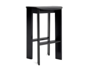 Chisel 30 Bar Stool H75, black lacquered oak