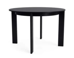 Chisel 25 Table Round Ø110, black lacquered oak