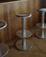 Coupe Bar Stool 65, stainless steel