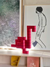 Panton Cubes Flamingo, duo-tone