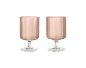 Ripple Wine Glasses Set of 2, blush