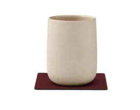Glass Mat Square Nupo, burgundy