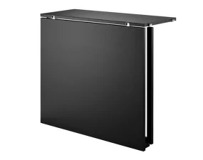 String Folding Table, black stained ash/black