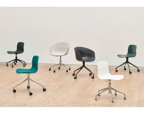 AAC 50 Chair White Base, dusty blue