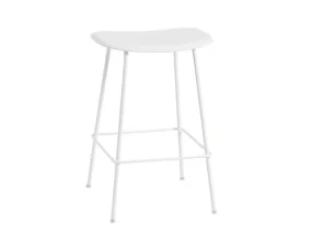 Fiber Stool 65cm Tube Base, natural white