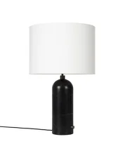 Gravity Table Lamp Large, black marble
