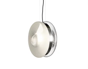 Orbital Pendant, white / silver