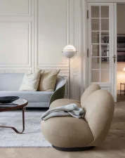 Multi-Lite Floor Lamp, white/chrome
