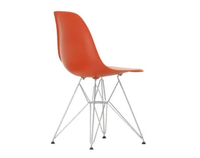 Eames Plastic Side Chair DSR, poppy red
