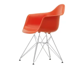 Eames Plastic Armchair DAR, poppy red