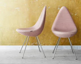 Drop™ Chair, chrome / Canvas Beige