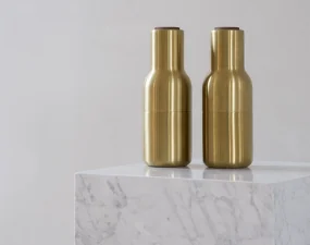 Bottle Grinder, 2pcs, brushed brass