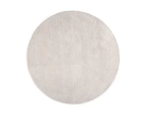 Row Rug Circular, light grey