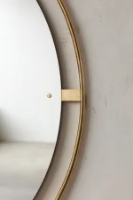 Nimbus Mirror Ø60, polished brass