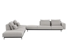 In Situ Corner Sofa Configuration 9, Clay 12