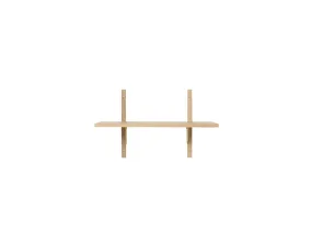 Sector Shelf S/S, natural oak/brass