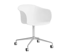 Elefy JH36 Chair, white/polished aluminium