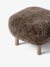 Little Petra ATD1 Pouf, oak / Sheepskin Sahara