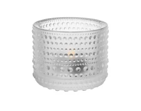 Kastehelmi Tealight Candleholder, matt frosted