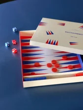 Backgammon PLAY, off-white