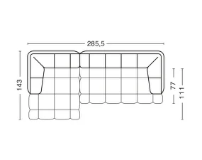 Quilton Sofa Combination 20, Steelcut Trio 110