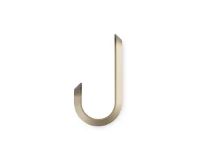 Curve Mini Hooks 2 pcs, matt gold