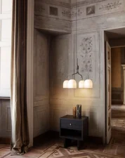Howard 4 Short Chandelier, bone china