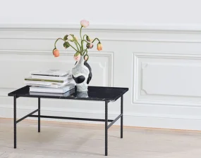 Rebar Coffee Table L80 x W49, soft black/marble