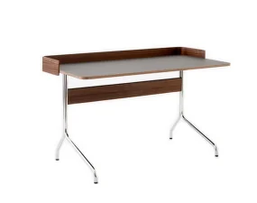 Pavilion AV17 Desk, walnut / iron linoleum